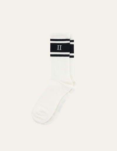 Les Deux MEN William Stripe 2-Pack Socks Underwear and socks 241460-Off White/Navy