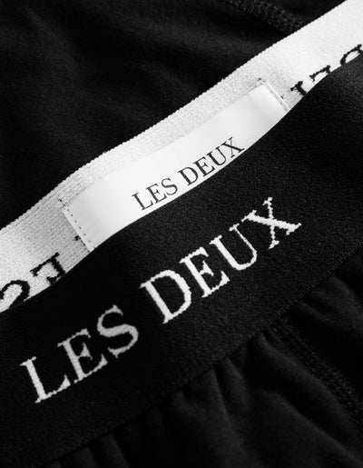 Les Deux MEN Warren 2-Pack Boxers Underwear and socks 100100-Black