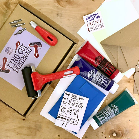 lino cutting kit dinner party gift