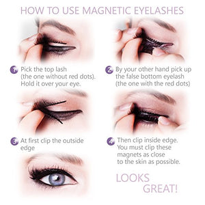 Magnetic Natural Finish False Eyelashes