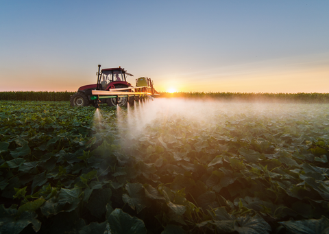 pesticides being sprayed on crops