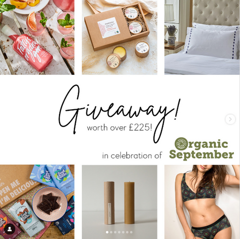 Our Organic September giveaway poster!