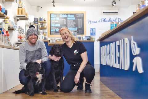 Bird & Blend - Mike & Krisi in store with their dogs