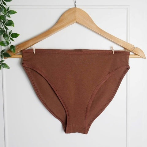 Mid-Rise Bikini in Chestnut  