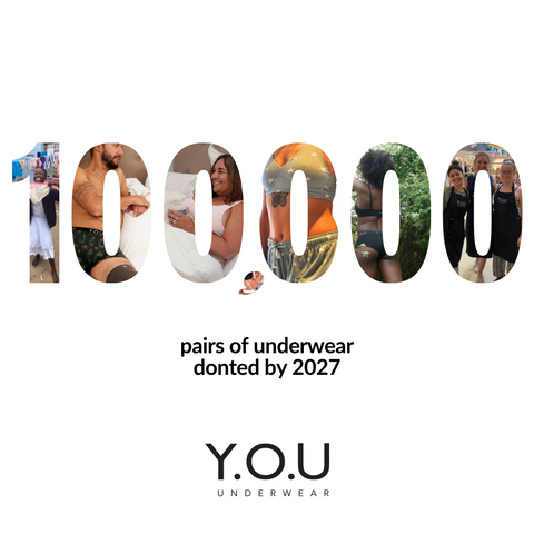Our new target of 100,000 pairs of underwear donated by 2027