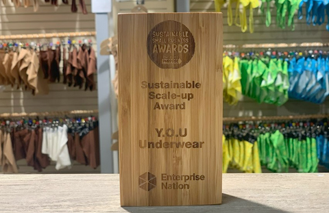 A Sustainable Scale-Up Award, from Enterprise Nation's Sustainable Small Business Awards 2022. 