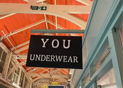 Y.O.U Underwear's shop front