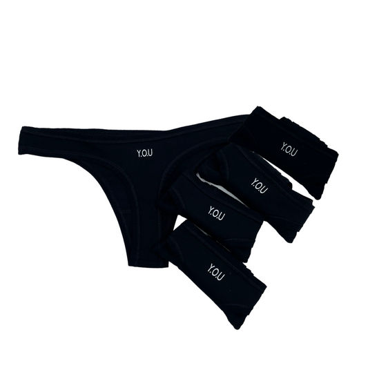 Women's organic cotton matching bralette and thong set - light grey (h –  Y.O.U underwear