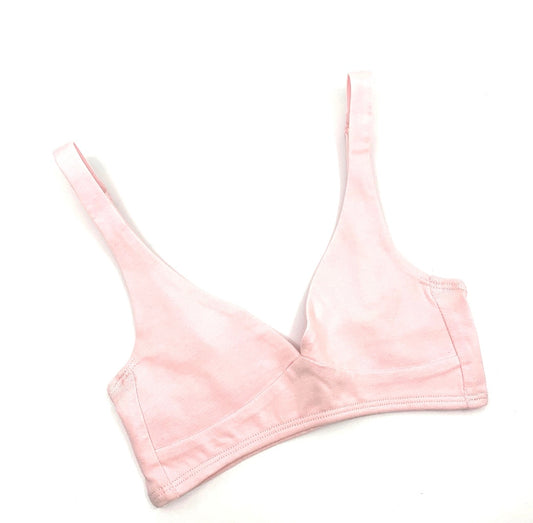 Girls' organic cotton bralette - almond (light nude) – Y.O.U underwear