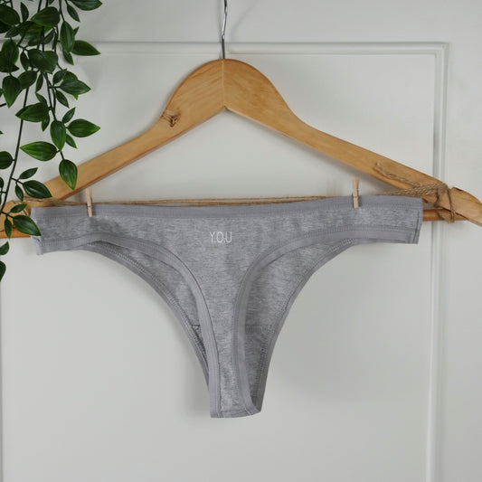 Women's organic cotton thong in chestnut (mid nude) – Y.O.U underwear