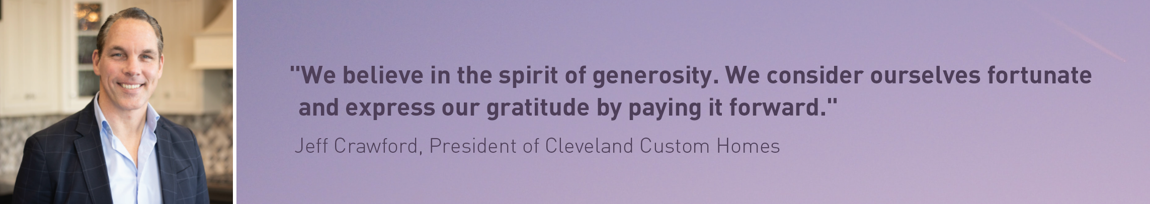 Jeff Crawford, Cleveland Custom Homes