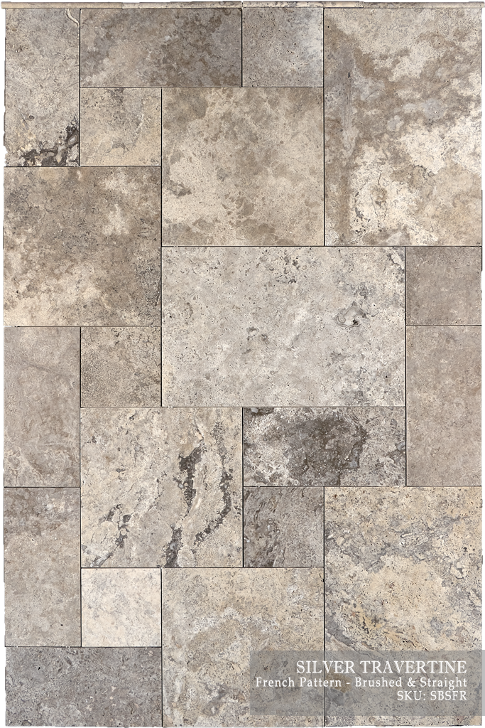 Silver Travertine Floor And Wall Tiles Dw Tile Stone