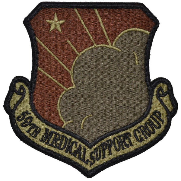 MEDIC military embroidered patch green/brown with velcro