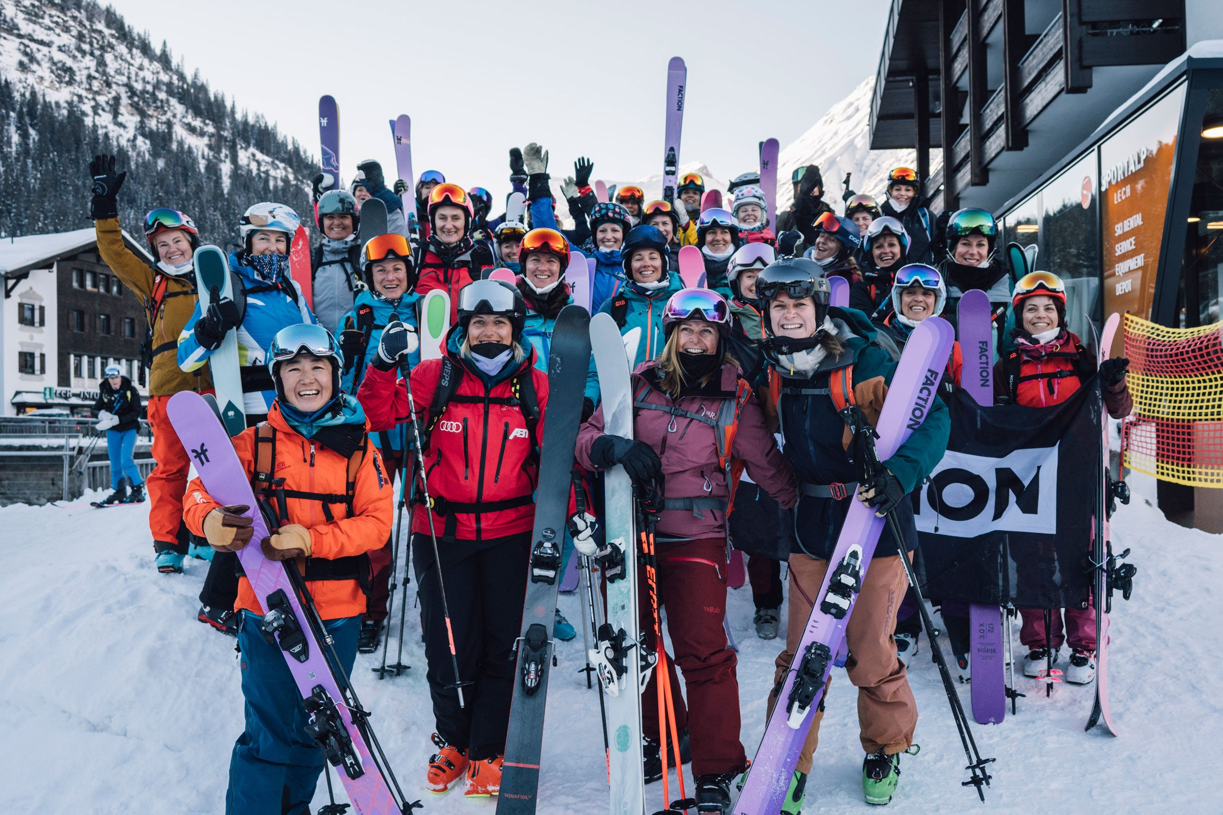 women ski camp