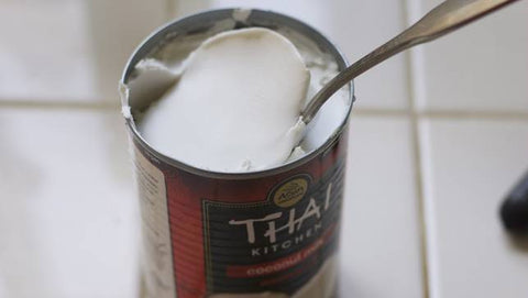 coconut cream in a can
