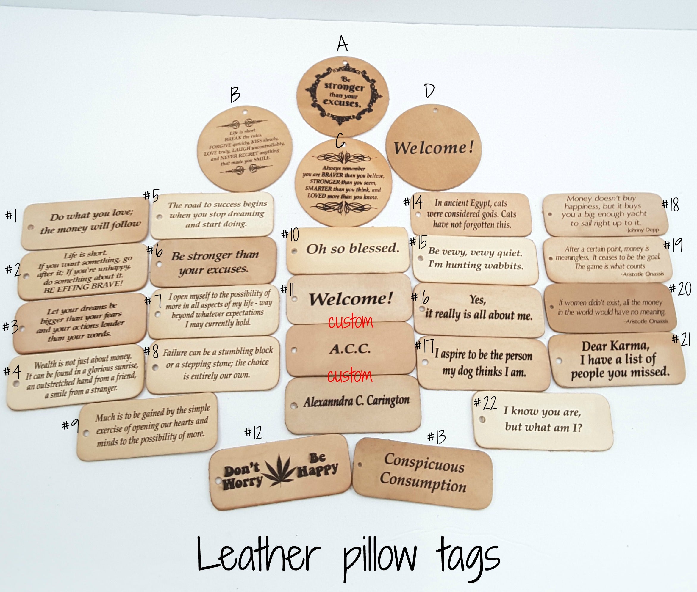 Leather Pillow Purse Backpack Daily Planner s Or Keychains Rec The Last Word Bish