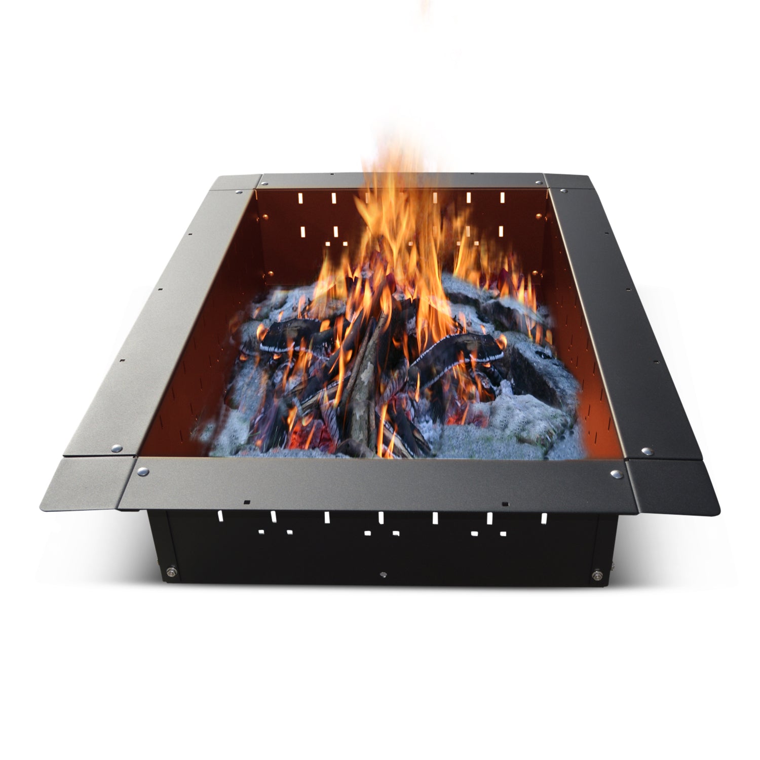 Firebuggz 36”x24" rectangle steel fire pit insert - Firebuggz