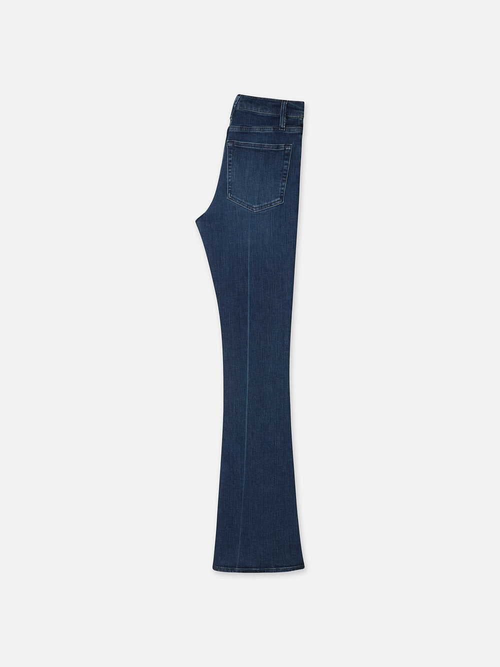 Shop Frame Le Easy Flare Side Slit Jeans In Blue