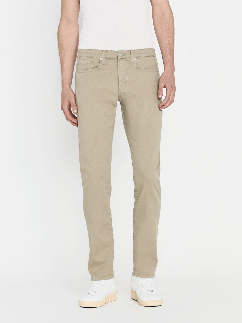 Shop Frame L'homme Slim Twill Jeans In Green