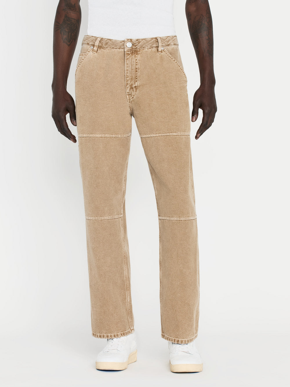 Shop Frame Canvas Workwear Pant In White