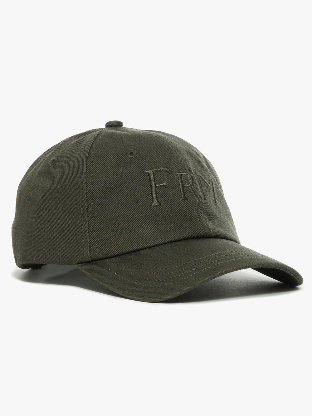 -denim Frame Baseball Cap Khaki