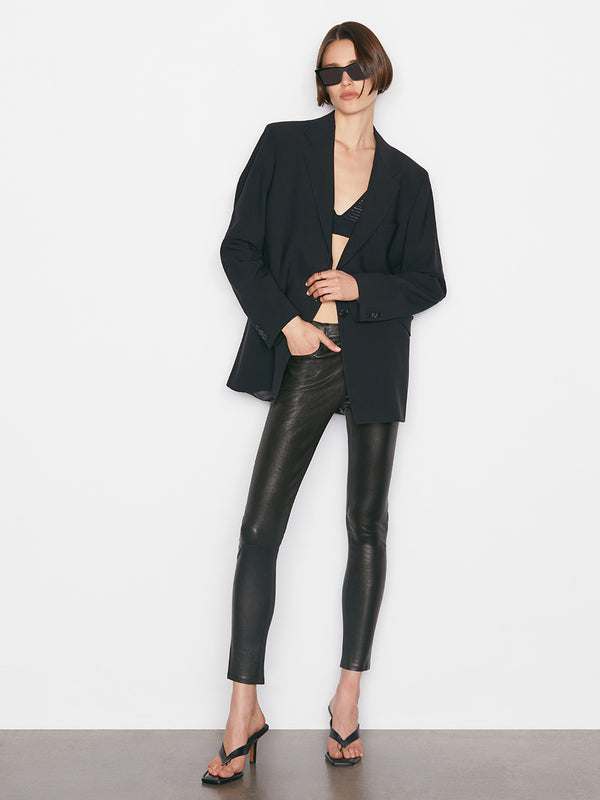 Le Skinny De Jeanne Leather Pant -- Washed Black – FRAME