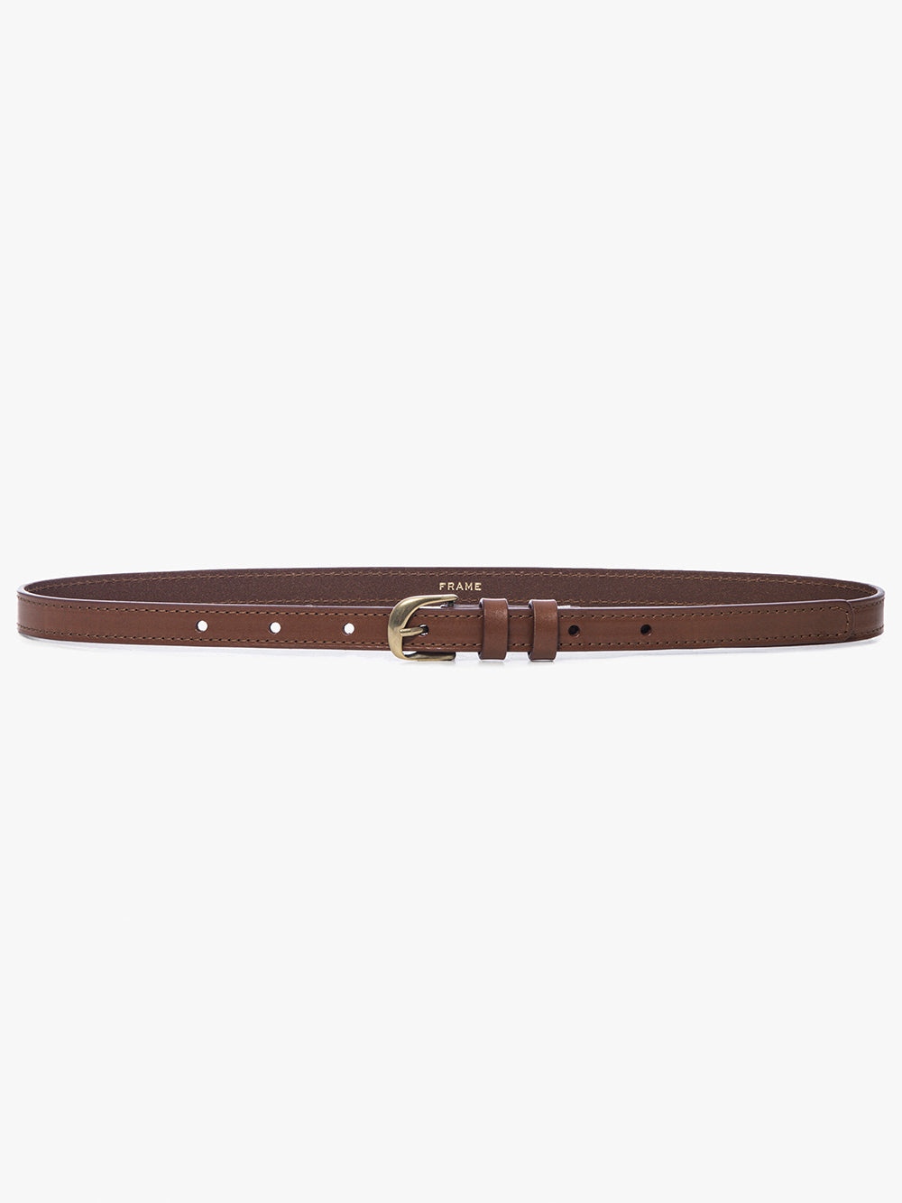 -denim Petit Twist Buckle Belt Tobacco