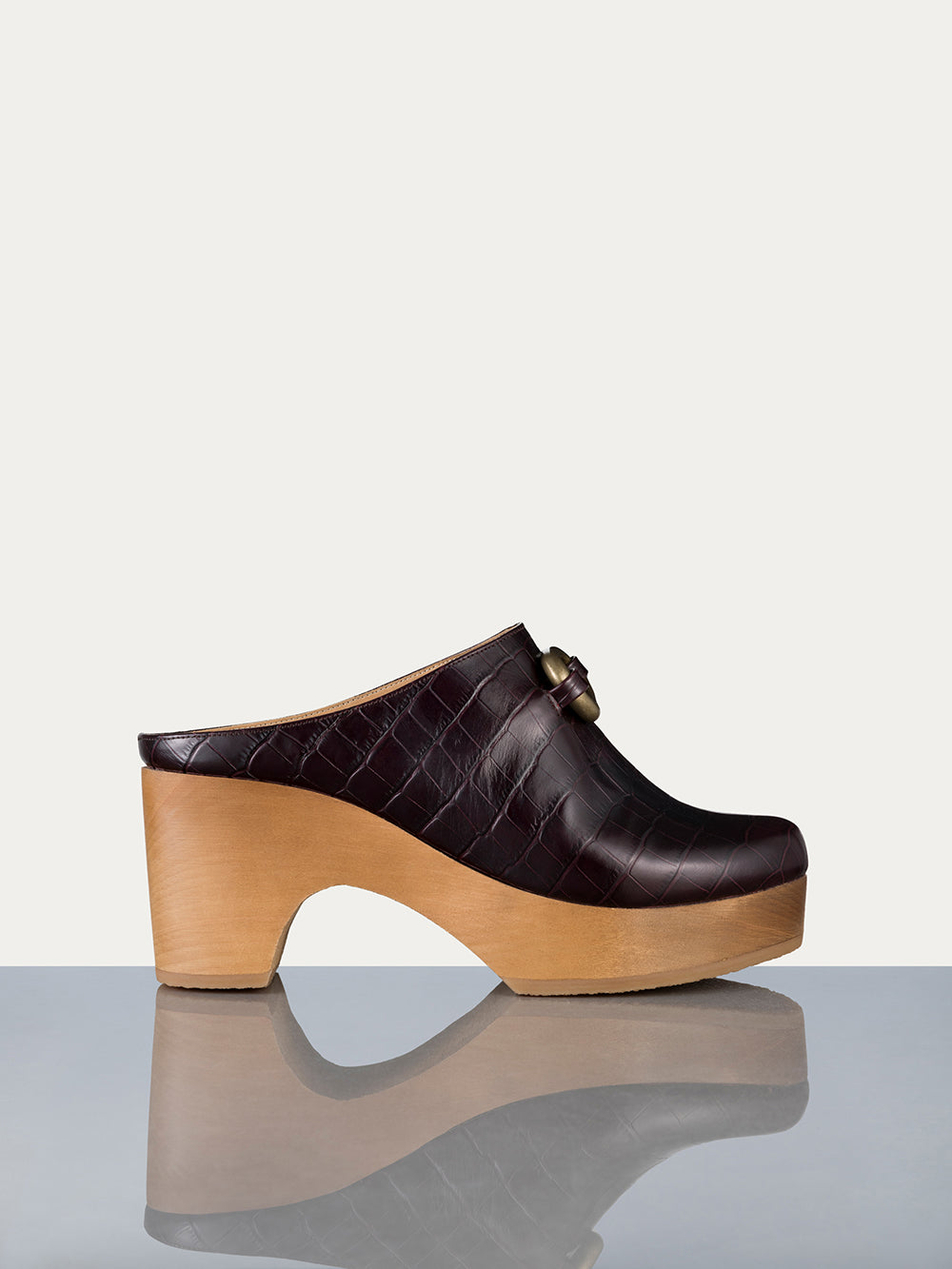 -denim Le Ione Clog Chocolate Croc