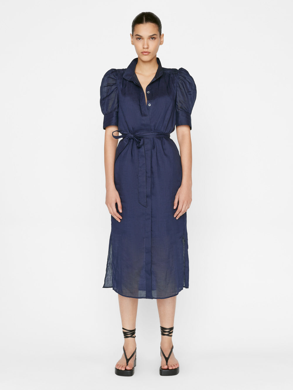 -denim Gillian Midi Dress Navy