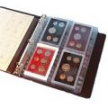 EXCEART 5pcs Sheets Coin Binder Inserts Coin Collection Pages Coin Holders  for Collectors Binders for Cards Coin Collectors Coin Pages Stamp