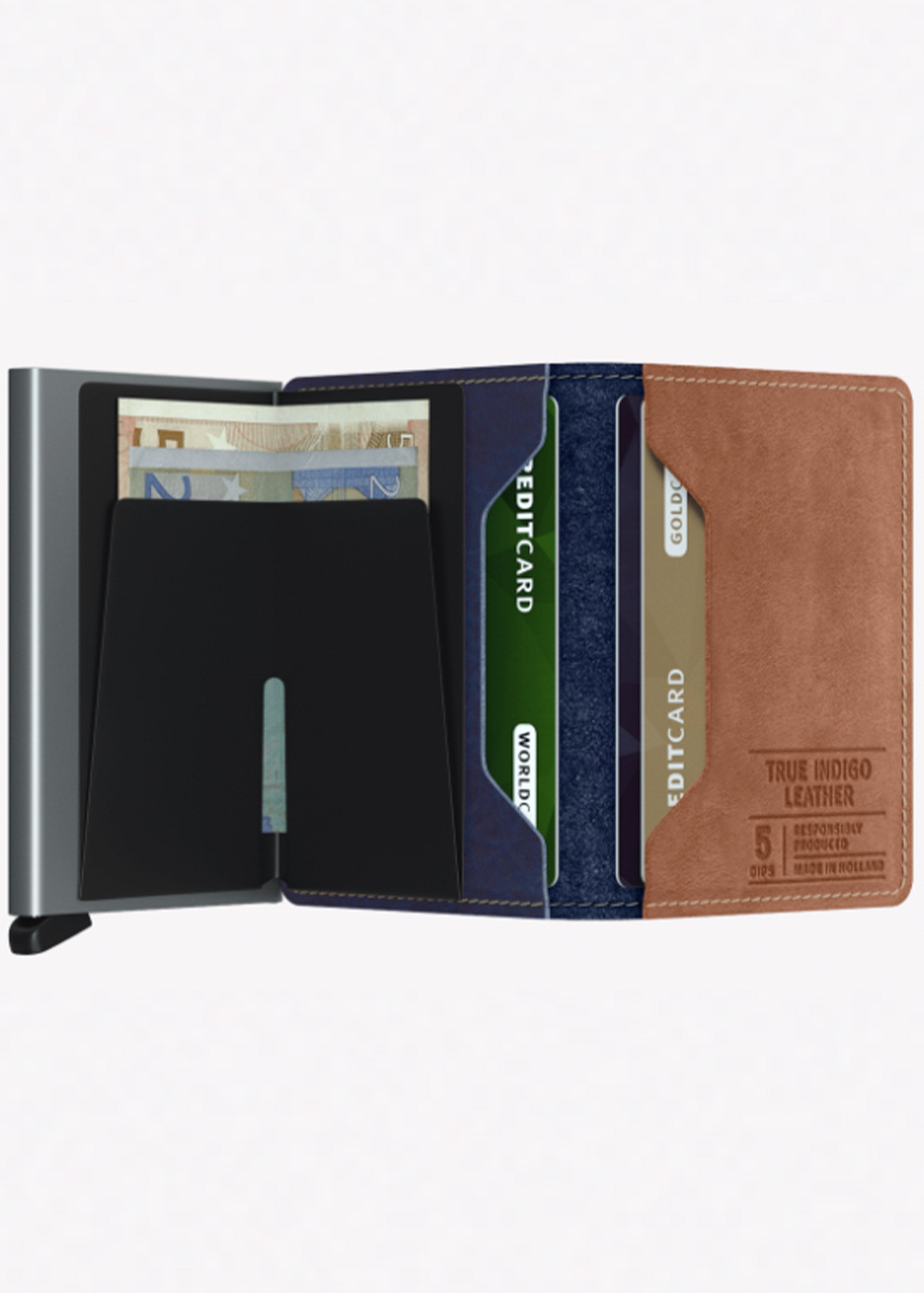 Secrid Slimwallet | Indigo 5 and Titanium