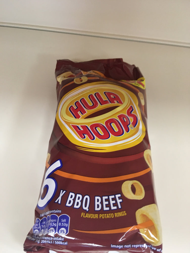Hula Hoops Baked BBQ Beef 6 Pack 150G & Low Price Foods Ltd