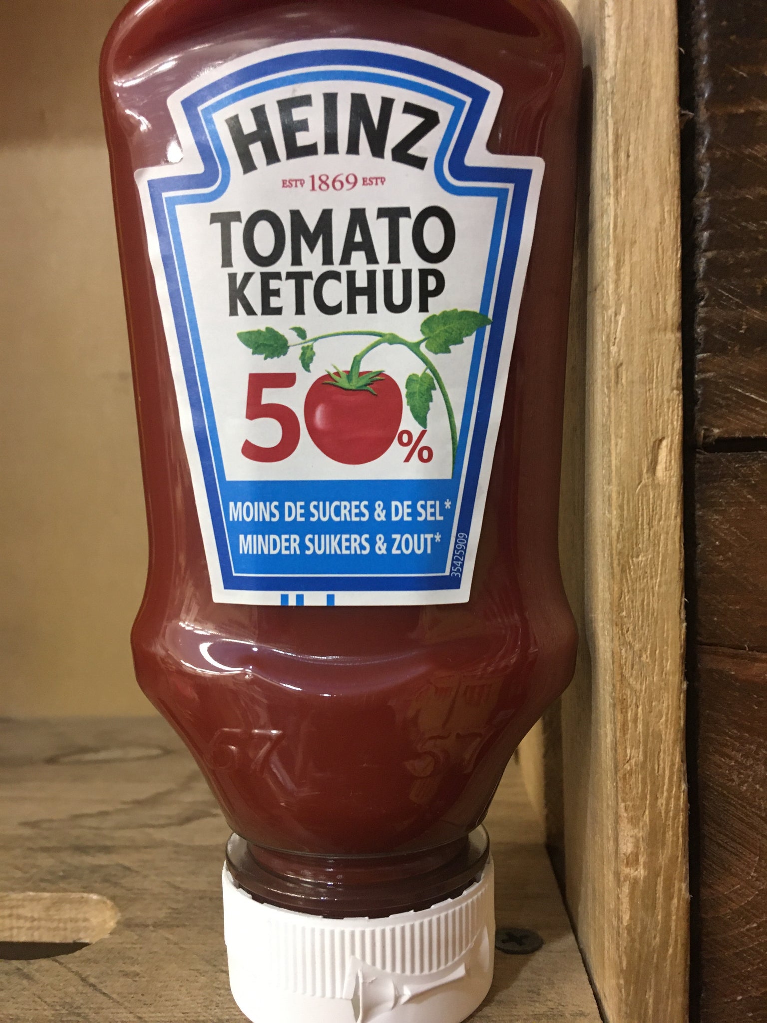 Heinz Tomato Ketchup 50% Less Sugar & Salt 235g – Low Price Foods Ltd