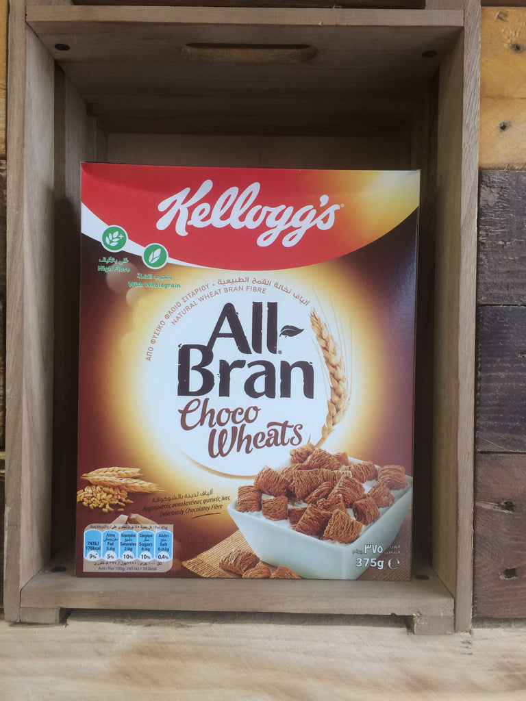 Kelloggs All Bran Choco Wheats 375g – Low Price Foods Ltd