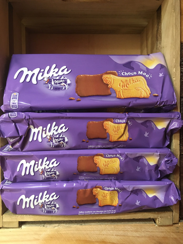 4x Milka Choco Moo Biscuits with Alpine Milk Chocolate (4x200g) & Low ...