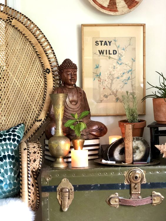 Boho decor style