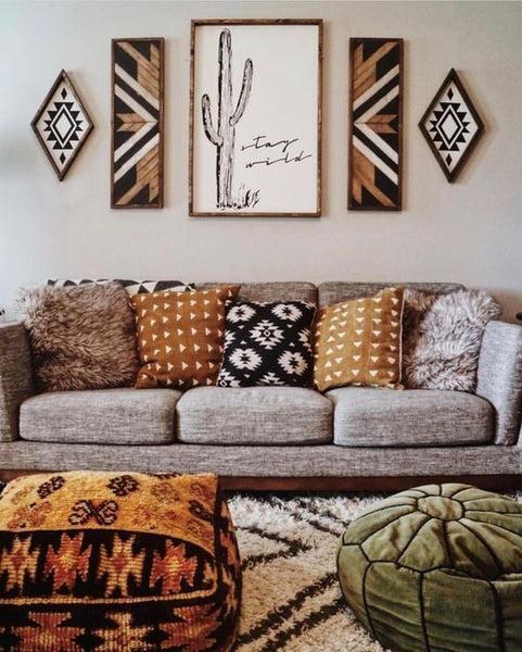 How to mix & match throw pillows on sofa