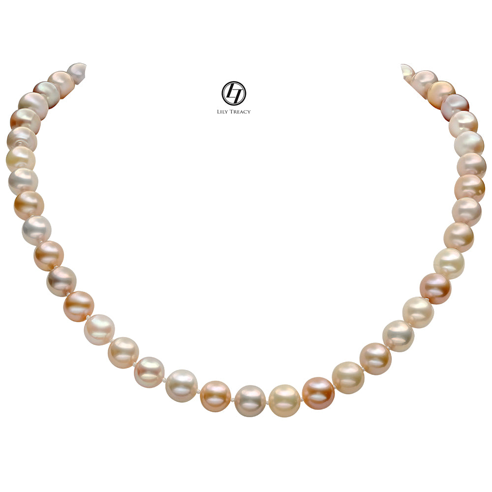 10mm freshwater pearl necklace