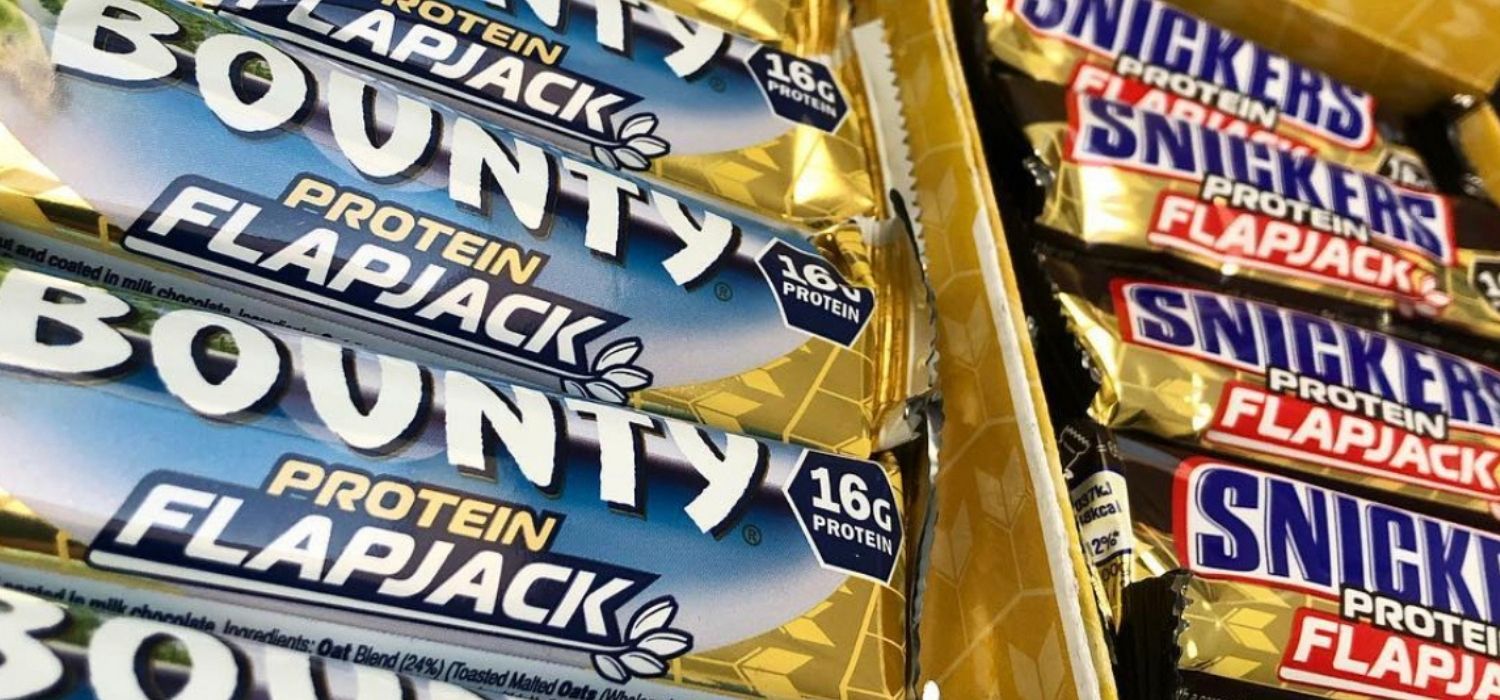 Bounty and Snickers High Protein Low Calorie Flapjacks UK