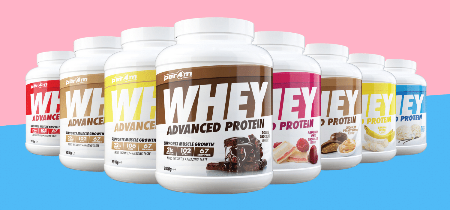 PER4M Whey Powder Range