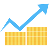 Price Increase Update - Gold Coins, Blue Increase Arrow