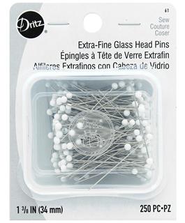 Ultra Fine Glass Head Pins – Piece N Quilt