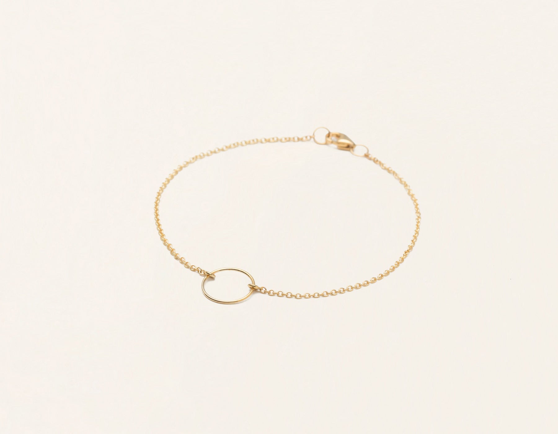 14k Gold Circle Bracelet – Vrai & Oro