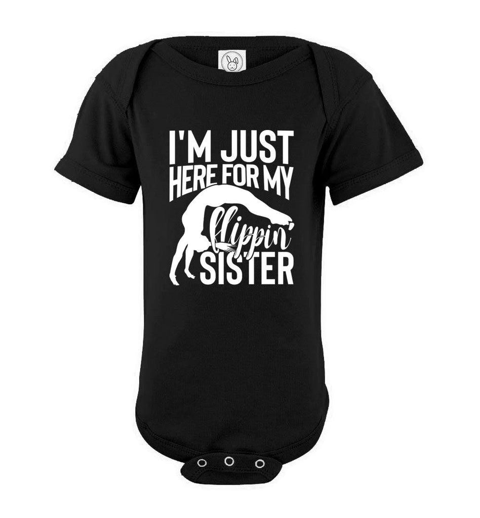 I'm Just Here For My Flippin' Sister Gymnastics Brother Tshirt – That's ...