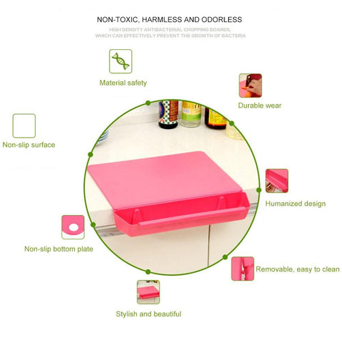 Square Plastic Chopping Boards with Non-Toxic Odorless Material