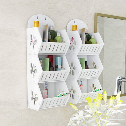 Wall Mounted No-Drill Shelf Storage Organizer – Shock Cool