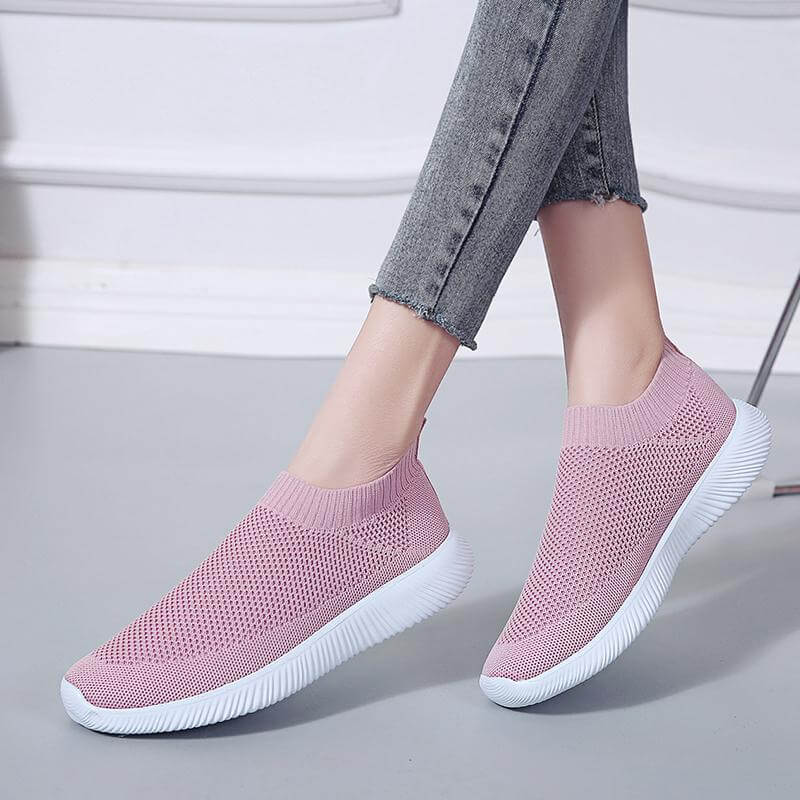 Breathable Slip on Knit Running Shoes – MaviGadget