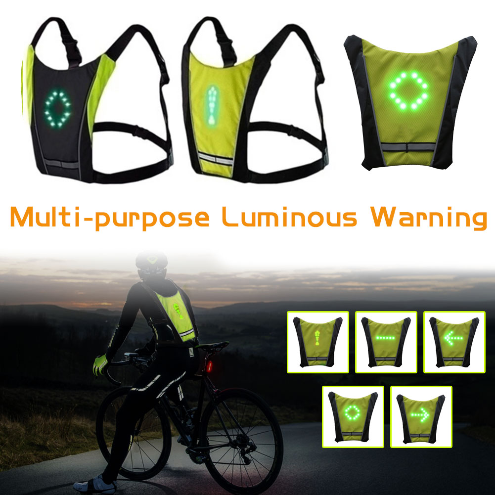 LED Wireless Bike Reflective Signal Vest – MaviGadget