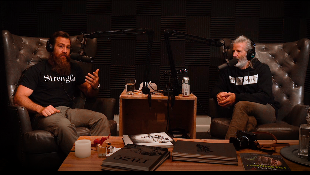 Josh Tyler and Mark Twight on the Savage Gentleman Podcast in the NonProphet Studio