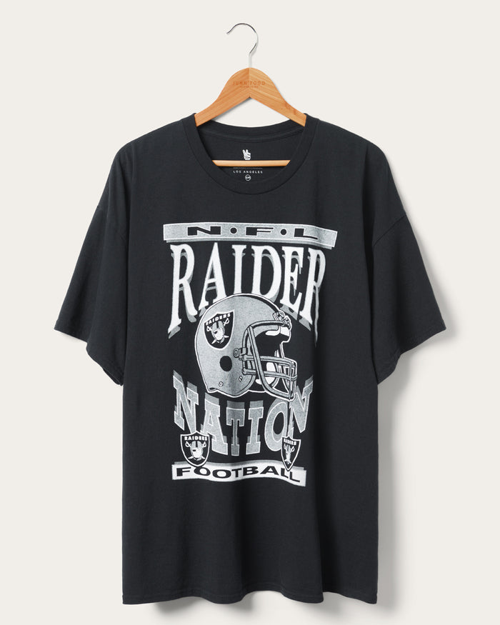 Women's Vintage Las Vegas Raiders Oversized NFL T-Shirt Dress M